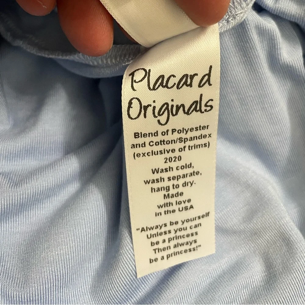 Placard Originals size blue